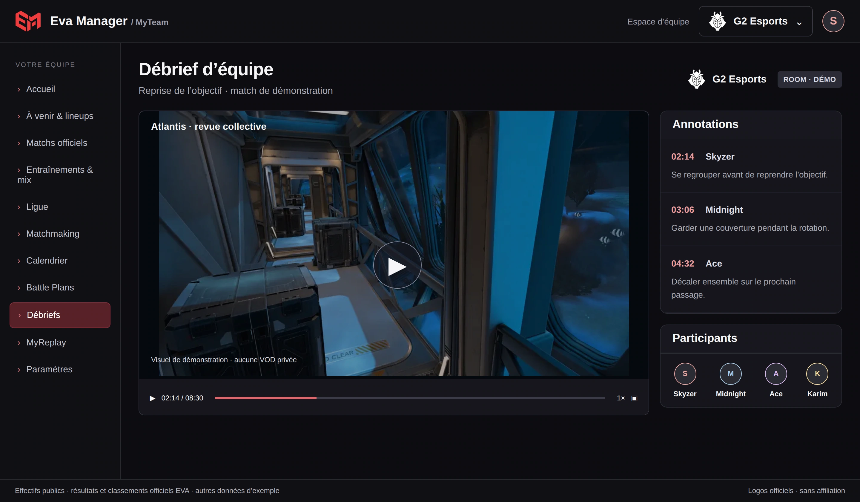 Annotations fictives, aucune VOD privée.